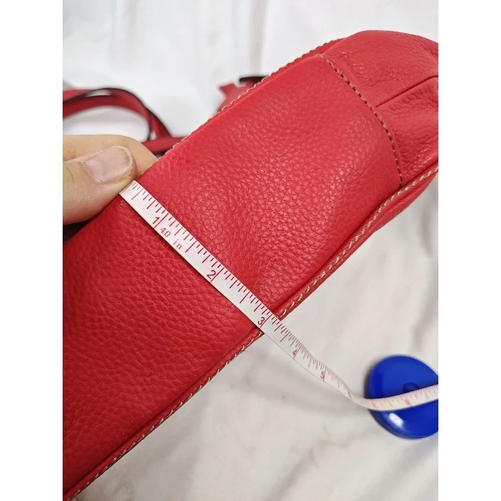 Tignanello Tomato Red Leather Simply Stated Crossbody Bag Purse NWT T82405